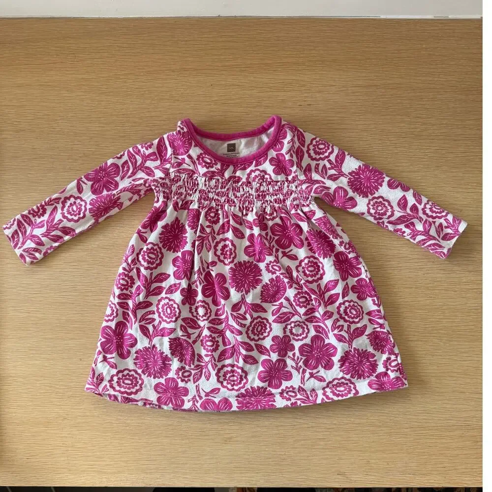 Tea Collection 2-Piece Floral Dress Bundle Girls 12-18M - Picture 2 of 7